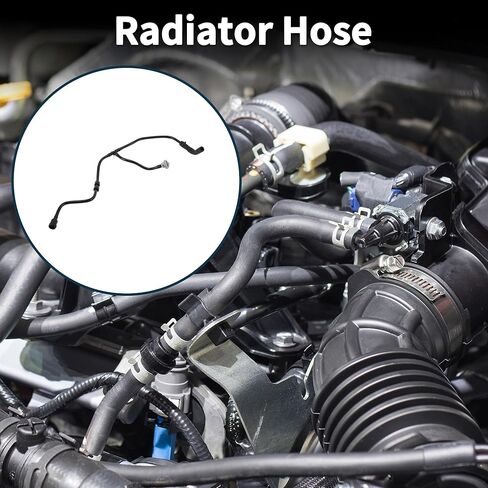Radiator Hose Heater Hose Radiator Outlet Hose Pipe for Audi Q5 2.0L 2018-2024 No.80D121081B/80A121081DH Plastic Coolant Pipe Black 1 Pc in Saudi Arabia