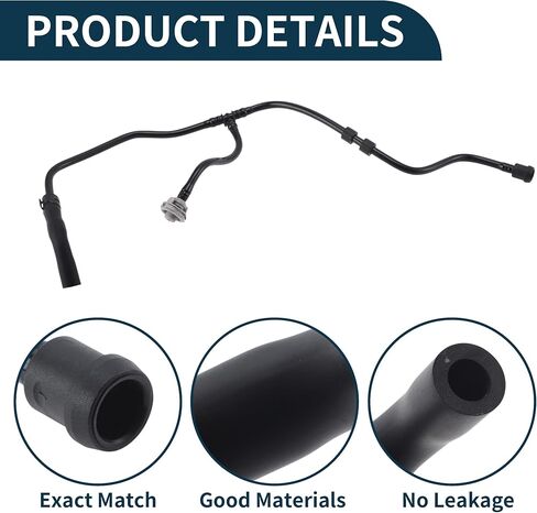 Radiator Hose Heater Hose Radiator Outlet Hose Pipe for Audi Q5 2.0L 2018-2024 No.80D121081B/80A121081DH Plastic Coolant Pipe Black 1 Pc in Saudi Arabia