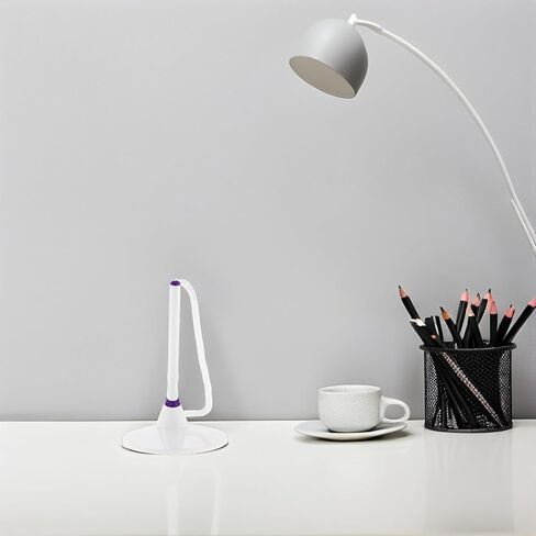 Didiseaon 4pcs Executive Office Signature Counter Pens with 0.5mm Fine Tip, Purple Neutral Ink, Fixed Desk Chain Pens for Bank Reception and Business Writing in Saudi Arabia