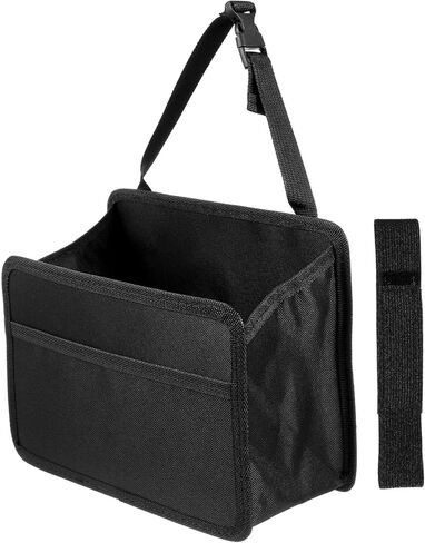 iplusmile Car Storage Hanging Bag Collapsible Trash Bin Foldable Garbage can Organizer for Backseat with Multiple Pockets 5.3X6.7X5.3 Inches Car Bag Organizer for Travel and Daily Use in Saudi Arabia