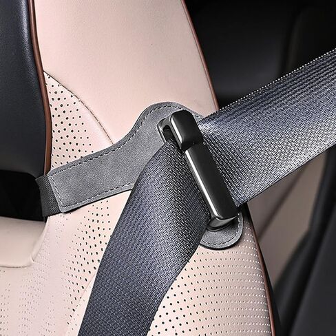 أداة ضبط وحامل حزام الأمان للبالغين، مشبك حزام مقعد السيارة لسهولة الوصول إليه، مقبض دليل حزام الأمان، يناسب المقاعد الرياضية مع فجوة أو فتحة مسند الرأس in Kuwait