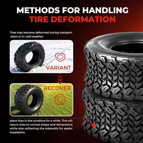 مجموعة من إطارات 22x9.5-10 ATV UTV، إطارات 22x9.5x10 لجميع التضاريس، مصنفة بـ 6 طبقات، بدون أنابيب in Kuwait