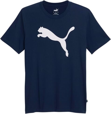 PUMA Mens Essentials Cat Logo Crew Neck Short Sleeve Casual Tops Casual - Blue in Saudi Arabia