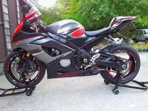 Red & White Type-R Wheel Decals for Motorcycle or Car - Rim Stickers - Full Graphics Kit in Saudi Arabia