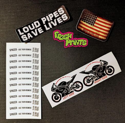 Red & White Type-R Wheel Decals for Motorcycle or Car - Rim Stickers - Full Graphics Kit in Saudi Arabia