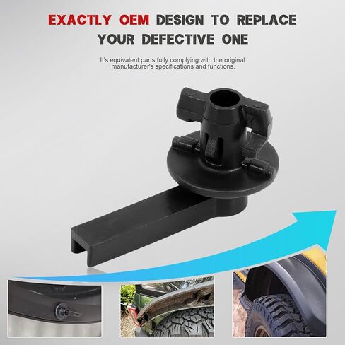 4PCS W721136S300 Fender Flare Clips Handle Locking Pins, Front Rear Wheel Protector Clips Kit Fit for Ford Bronco 2021 2022 2023 2024 2025, 2/4 Door, L-Shape Plastic in Saudi Arabia
