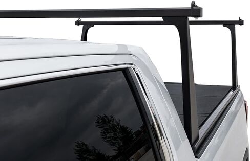 ADARAC 2019-2024 Compatible with Chevrolet Silverado Compatible with GMC Sierra 1500 5' 8" Matte Black Aluminum Pro Series Truck Bed Racks F2020092 in Saudi Arabia