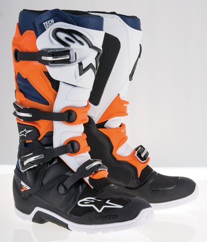 Alpinestars Tech 7 Enduro Boots Black/Dark Brown Sz 10 (2012114-1089-10) in Saudi Arabia