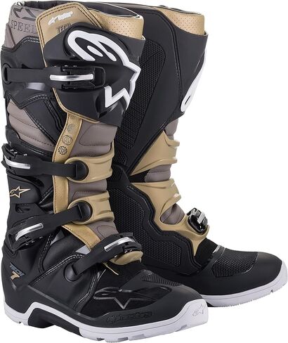 Alpinestars Tech 7 Enduro Boots Black/Dark Brown Sz 10 (2012114-1089-10) in Saudi Arabia