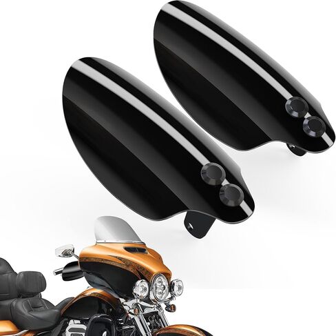 MZS Motorcycle Handguards Compatible with Road Glide 15-20 / Electra Glide 14-20 / Ultra Limited 14-20 / Road King 17-20 / Tri Glide 14-20, Touring Hand Guards Handlebar Wind Guard Protector Black in Saudi Arabia