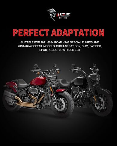 MZS Motorcycle Handguards Compatible with Road Glide 15-20 / Electra Glide 14-20 / Ultra Limited 14-20 / Road King 17-20 / Tri Glide 14-20, Touring Hand Guards Handlebar Wind Guard Protector Black in Saudi Arabia