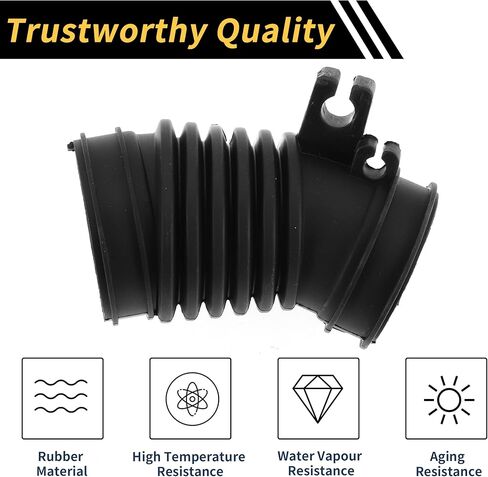1 Pc Car Intake Hose Compatible for Honda Civic 1.8L 2012-2015, Air Filter Intake Hose Black No.17225R1AA01 in Saudi Arabia