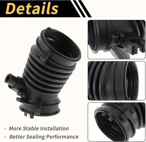 1 Pc Car Intake Hose Compatible for Honda Civic 1.8L 2012-2015, Air Filter Intake Hose Black No.17225R1AA01 in Saudi Arabia