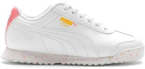 حذاء رياضي كاجوال برباط من PUMA Kids Girls Roma Brain Freeze - أبيض in Saudi Arabia
