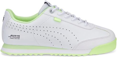 حذاء رياضي PUMA للأطفال الصغار Mercedes AMG Petronas F1 X Roma Via Lace Up حذاء رياضي كاجوال - أبيض in Saudi Arabia