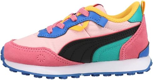 حذاء رياضي كاجوال برباط من PUMA للأطفال الصغار رايدر FV Future Vintage - أبيض in Kuwait