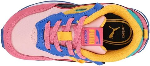 حذاء رياضي كاجوال برباط من PUMA للأطفال الصغار رايدر FV Future Vintage - أبيض in Kuwait