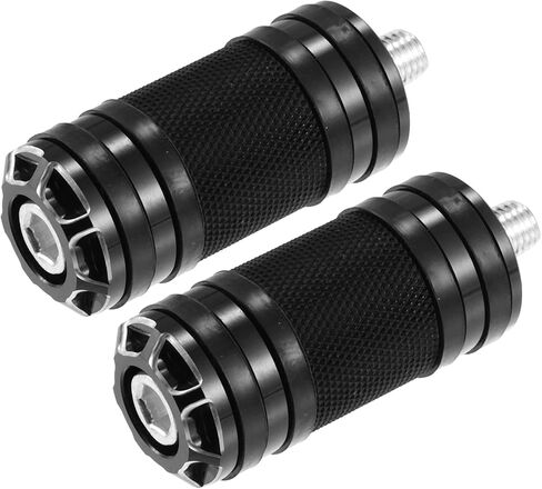 X AUTOHAUX 2pcs Motorcycle Shifter Peg Shift Lever CNC Billet Foot Pegs for Harley Davidson Street Glide Road King Softail Sportster Black in Saudi Arabia