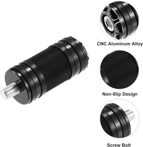 X AUTOHAUX 2pcs Motorcycle Shifter Peg Shift Lever CNC Billet Foot Pegs for Harley Davidson Street Glide Road King Softail Sportster Black in Saudi Arabia