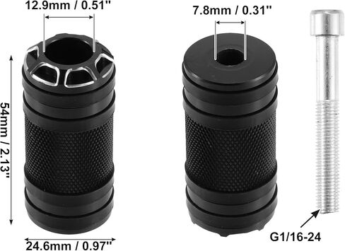 X AUTOHAUX 2pcs Motorcycle Shifter Peg Shift Lever CNC Billet Foot Pegs for Harley Davidson Street Glide Road King Softail Sportster Black in Saudi Arabia
