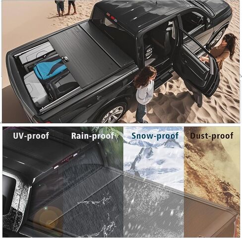 5.7FT(67.4") Truck Bed Cover Retractable Tonneau Cover with Coded Lock for 2009-2026 Dodge RAM 1500/TRX/RHO,Waterproof & Heavy-Duty in Kuwait