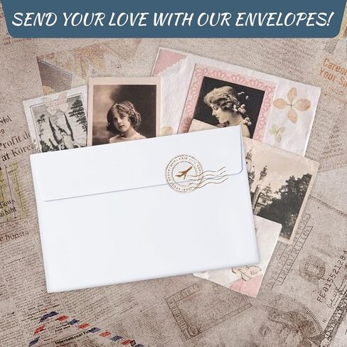 مظاريف دعوة مقاس A4، مقاس 4.25 × 6.25 بوصة، ذاتية الغلق، بيضاء، عدد 250 in Kuwait