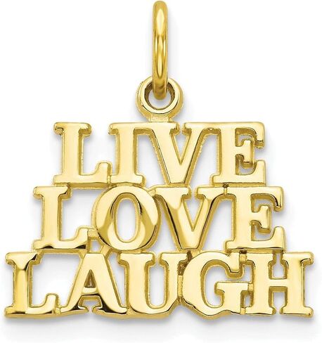 بيجو 10 ك الذهب الأصفر لايف الحب اضحك قلادة in Kuwait