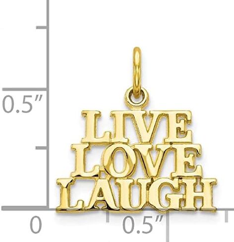 بيجو 10 ك الذهب الأصفر لايف الحب اضحك قلادة in Kuwait