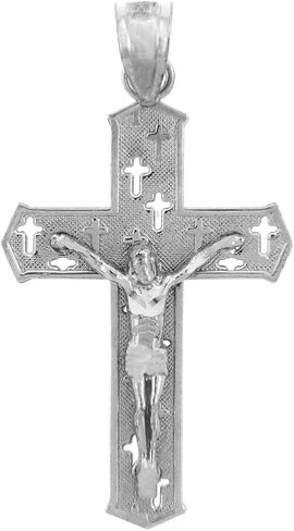 Claddagh Gold Religious Jewelry 925 Sterling Silver Crucifix Charm Pendant in Saudi Arabia