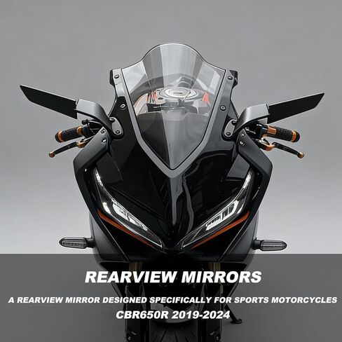 Fits for Honda CBR650R (2019-2024) Side Mirrors Anti-glare Wind Wing Mirror Accessories in Saudi Arabia