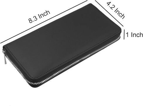 محفظة نسائية بسحاب حولها ومقبض للهاتف - حجب RFID مع منظم حامل البطاقات - صورة لكلب دوبيرمان الألماني in Kuwait