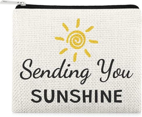 Sunshine Gift for Women Small Coin Purse Get Well Soon Gift for Women Cute Coin Pouch Sending Sunshine Inspirational Gifts After Surgery Recovery Gifts Thinking of You Present for Friend in Saudi Arabia