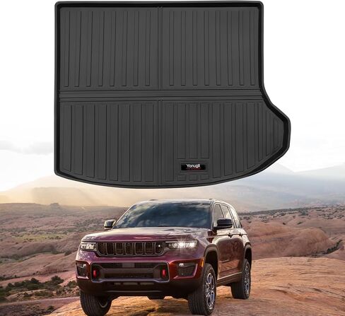 مخصص لـ 2022-2026 Jeep Grand Cherokee Cargo Mats بطانة صندوق السيارة لجميع الأحوال الجوية TPE ملحقات حصيرة الحماية (ليس لـ WK أو Grand Cherokee L) in Kuwait