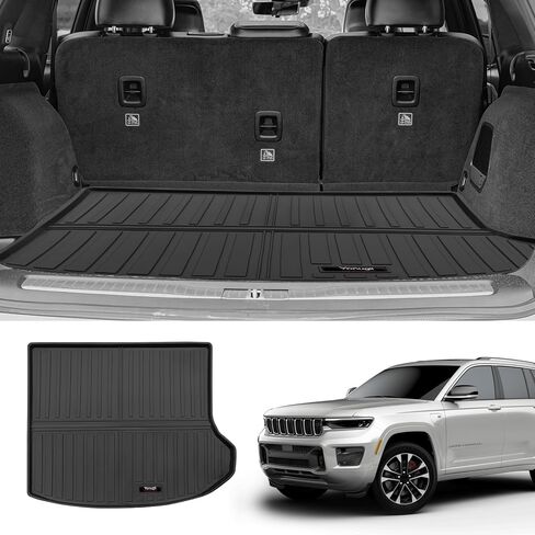 مخصص لـ 2022-2026 Jeep Grand Cherokee Cargo Mats بطانة صندوق السيارة لجميع الأحوال الجوية TPE ملحقات حصيرة الحماية (ليس لـ WK أو Grand Cherokee L) in Kuwait