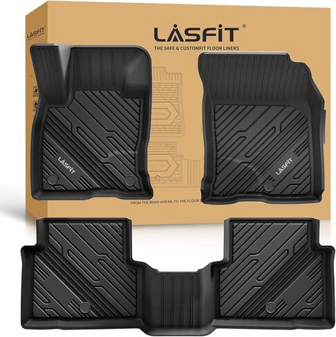LASFIT Cargo Mat for Ford Focus 2012-2018 Hatchback Gasoline(No Subwoofer) Focus RS 2016 2017 2018 All Weather Custom Fit TPE Trunk Liner in Saudi Arabia