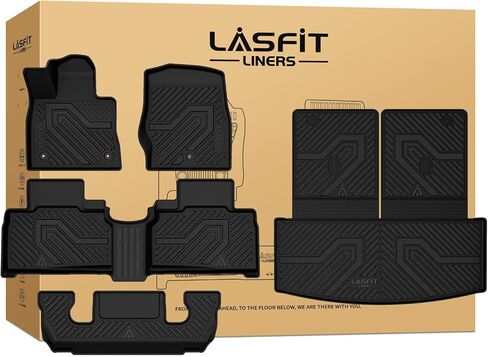LASFIT Cargo Mat for Ford Focus 2012-2018 Hatchback Gasoline(No Subwoofer) Focus RS 2016 2017 2018 All Weather Custom Fit TPE Trunk Liner in Saudi Arabia