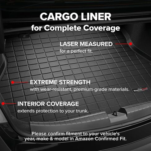 WeatherTech بطانة صندوق السيارة لنيسان ماكسيما، صندوق السيارة (40813)، أسود in Kuwait