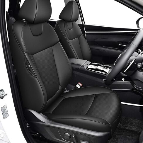 Custom Fit Seat Covers for Toyota Corolla Cross L,LE,XLE 2022 2023 2024 (Not for Hybrid),Full Set Faux Leather Corolla Cross Car Seat Covers Black/Gray in Kuwait