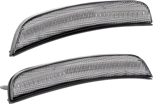 مصابيح LED للعلامات الجانبية من HECASA متوافقة مع 2015-2023 كرايسلر 300 لاستبدال CH2551136 CH2550136 مصابيح وقوف السيارات ذات الإشارة الممتصة للصدمات قطعتان من عدسات الدخان الأمامية باللون الأصفر LED in Kuwait