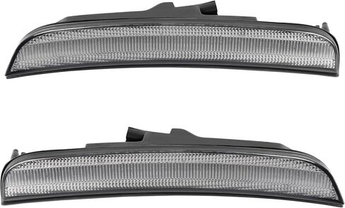 مصابيح LED للعلامات الجانبية من HECASA متوافقة مع 2015-2023 كرايسلر 300 لاستبدال CH2551136 CH2550136 مصابيح وقوف السيارات ذات الإشارة الممتصة للصدمات قطعتان من عدسات الدخان الأمامية باللون الأصفر LED in Kuwait