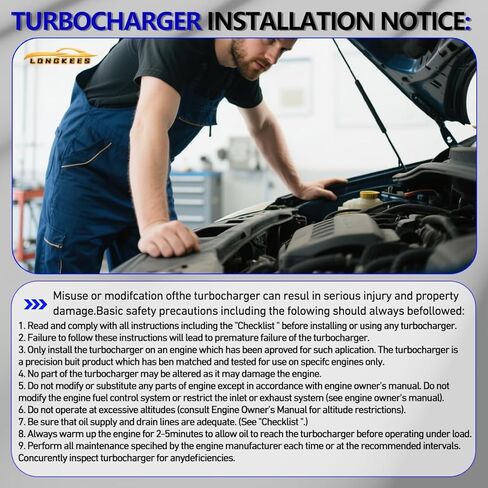 Turbocharger Assembly with Gasket FIT Hyundai Sonata 2011–2014, Santa Fe Sport 2013–2016, Kia Optima 2011–2015, Sportage 2011–2016 – Direct Replacement – Replace OE# 28231-2G410 in Saudi Arabia