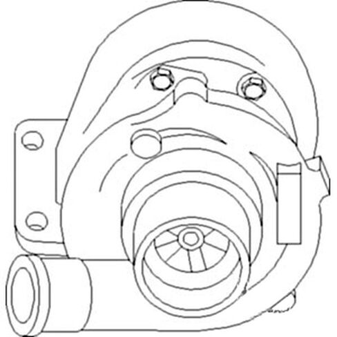 RAParts A184785 One New Turbo Charger w/Gaskets Fits Case-IH Tractor Models 1066 1086 1466 1486 1566 1586 3388 4100 4156 in Saudi Arabia