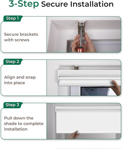 Allesin ستائر دوارة بمحرك مع جهاز تحكم عن بعد للنوافذ، ظلال ذكية أوتوماتيكية للتعتيم، ستارة كهربائية تعمل بالبطارية الجافة (أبيض ثلجي 23 بوصة عرض × 72 بوصة ارتفاع) in Kuwait