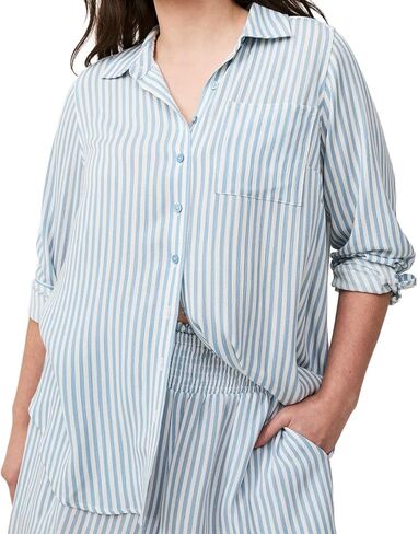 Torrid Women's Plus Size Shirt - Lizzie Button Up Long Sleeve Shirt in Kuwait