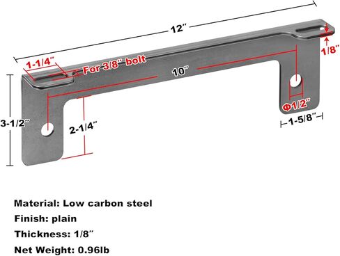 GBGS 2 Pack Winch Fairlead Light Mount Bracket,10" LED Light Bar Bracket for Off-Road Hawse Fairlead in Saudi Arabia