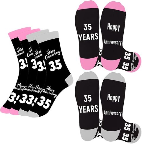 Liomxase 1 Year Anniversary Wedding Gifts for Women Men - 2pcs Matching Socks,1st First One Year Paper Anniversary Couples Gifts for Him and Her,Romantic Gift for Boyfriend Girlfriend Husband Wife in Saudi Arabia