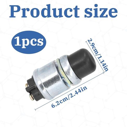 12V 60A Waterproof Push Button Momentary Switch, Car Boat Ignition Starter Switch, 6.2cm Length in Saudi Arabia