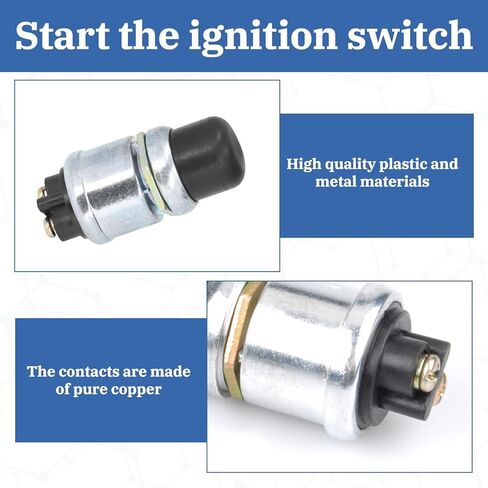 12V 60A Waterproof Push Button Momentary Switch, Car Boat Ignition Starter Switch, 6.2cm Length in Saudi Arabia