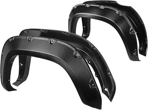 PM PERFORMOTOR Matte Black Pocket-Riveted Style Wheel Fender Flares for 16-17 Toyota Tacoma (4Pcs-Set) in Saudi Arabia