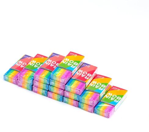 10PCS Rainbow Eraser, Large Rainbow Erasers Bulk, Pencil Erasers,(0.9 x 2.2 inches) Colorful in Saudi Arabia